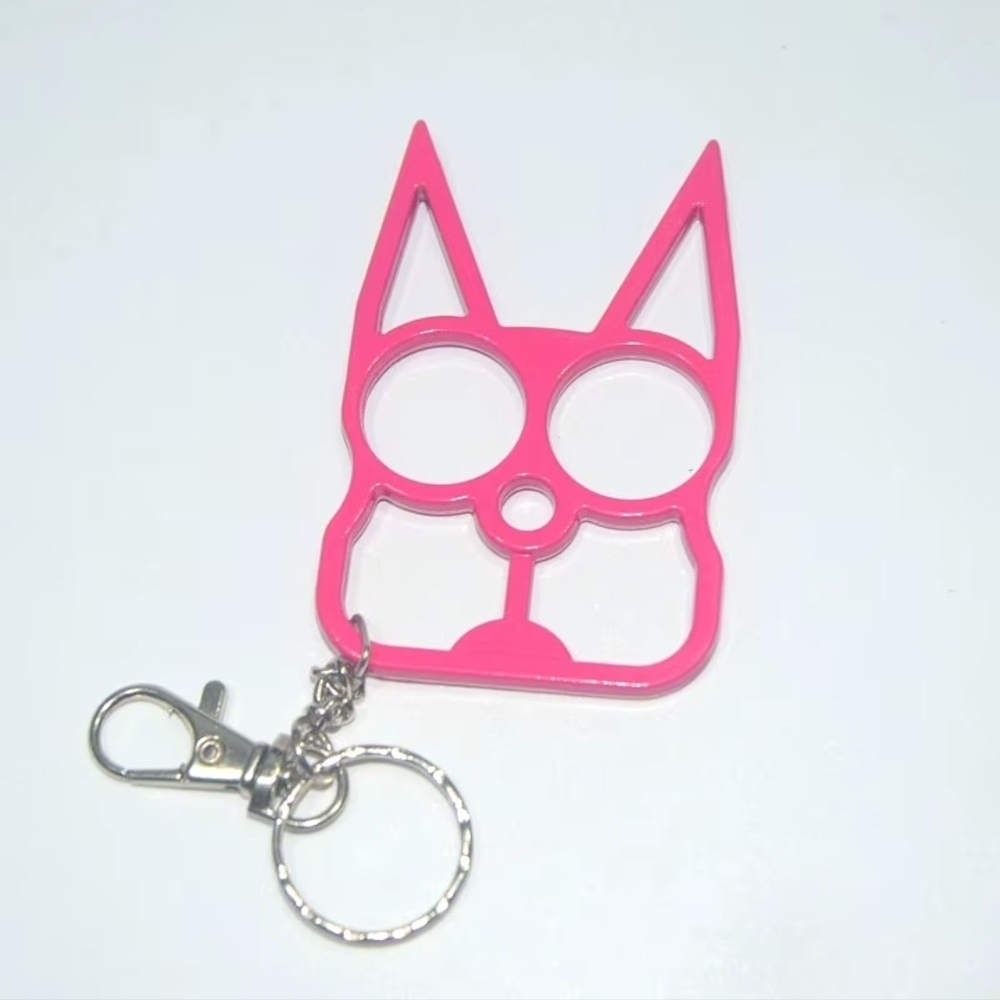 Hot Pink Kitty Cat Ear Self Defense Keychain Bottle Opener🔑🐱